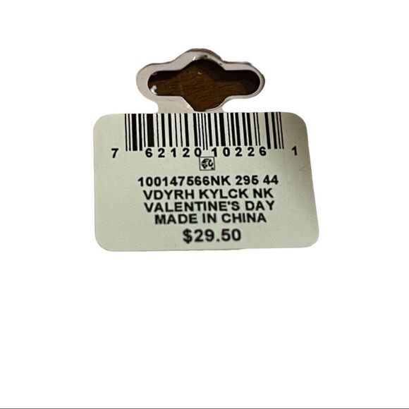 NWT HOLIDAY LANE Silver-Tone Crystal Lock & Key Pendant Necklace - Picture 4 of 4